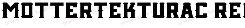 MotterTekturaC Regul字体转换